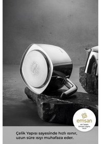 Resim Emsan Tea Time Çaydanlık Takımı Small 0,7 Lt - 1,5 Lt Gümüş 