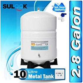 Resim Sulook Su Arıtma Deposu Su Arıtma Tankı (2.8 Galon) 10 Litre Metal Tank-Ro 