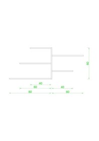 Resim Rafkestir Perge Duvar Raf Seti Beyaz ( Mat ) 