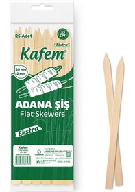 Resim Kafem Adana Çöp Şiş Ekstra 35 Cm 25 Li x 50 Paket Koli 