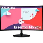 Resim Samsung 24" Essential Kavisli Monitör S3 S36C, C362EAUXUF Siyah Outlet 