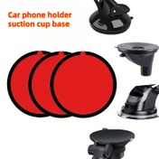 Resim 1 adet/2 adet/3 adet Araba Telefon Tutucu, GPS Vantuz Tabanlı Yardımcı Disk, Gösterge Paneli için Uygun Kendinden Yapışkanlı Vantuz Yardımcı Disk, 8cm 3.15 inç Isıya Dayanıklı Vantuz 