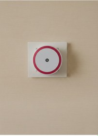 Resim Ulbay Kırmızı Gece Lambası Yuvarlak Karanlıkta Otomatik Yanar Fotoselli 0.1w Kırmızı 