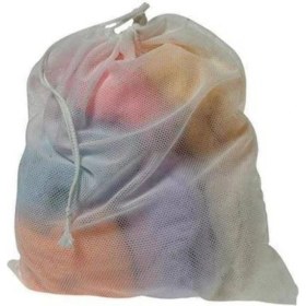 Resim 2'li Beyaz Çamaşır Yıkama Filesi, Çorap ve Iç Çamaşırı Koruma 