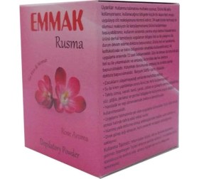 Resim Tüy Dökücü Toz Gül Aromalı Hamam Otu Bay Kadın Rusma 80 gr x 2ADET 