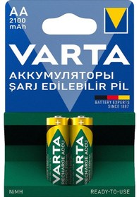 Resim Varta Nı-mh 1.2v 2100 Mah Hr6 Aa Şarjlı 2'li Kalem Pil 