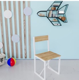 Resim Çocuk Etkinlik Oyun Çalışma Sandalyesi Çam Atlantik Çam 