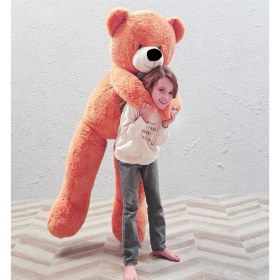Resim Sole 120 cm Papyonlu Sevimli Peluş Ayı - Sevgiliye Özel Hediye, % 100 Yerli 