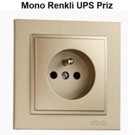 Resim Mono Renkli Ups Priz Çerçevesiz 