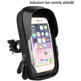 Resim Haikou Tutucu Telefon Tutucu Siyah Motosiklet Gidon Dokunmatik Ekranlı Cep - Pe - 