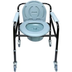 Resim Medikaltec Ky696 Tekerlekli Tuvaletli Banyo Sandalyesi 