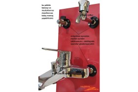 Resim Yıldırım 10'lu Batarya Standı Musluk Bağlama Aparatı Uzun Ömürlü Kullanım için Dayanıklı ve Ergonomik 