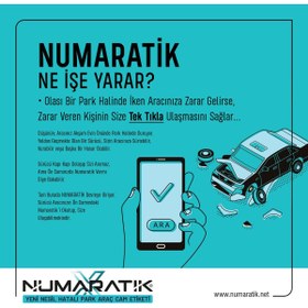 Resim Kınalı Garage Numaratik Hatalı Park Etiketi 