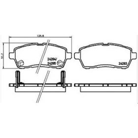 Resim Esse Otomotiv - Swıft 17- Baleno 16- Mazda 2 07-14 Ön Fren Balatası 11-16 1682310980 55810-68l00 