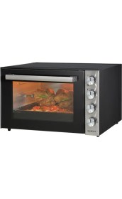 Resim Kumtel Piliç Çevirmeli 71 Litre Midi Fırın LX-9645 Turbo Pişirme Özelliği ve Ayarlanabilir Sıcaklık 