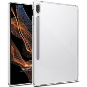 Resim Microsonic Samsung Galaxy Tab S9 Ultra X910 Kılıf Transparent Soft Şeffaf 