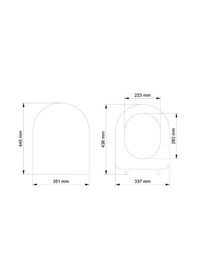 Resim Gala Slim Model Yavaş Kapanan Amortisörlü Klozet Kapağı Ultra İnce Tasarım Renkli 