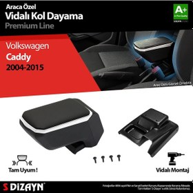 Resim S-dizayn Vw Caddy 3 Abs Vidalı Kol Dayama Kolçak Gri 2004-2015 A+ 