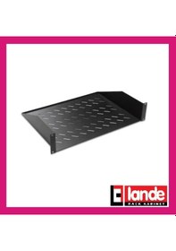 Resim Lande Sabit Raf 1U 19" Rack Mount 2 Noktadan Bağlantılı Kabinet R 