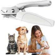 Resim LED Evcil Hayvan Tırnak Makası, Kedi Tırnak Makası, Köpek Tırnak Makası, Kedi ve Köpek Tırnak Makası, USB Şarjlı, Törpü ile, Tırnak Sıçramasına Karşı Koruma 