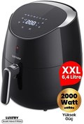 Resim Goldmaster Luxfry GM-7493 2000 W 6.4 L XXL Dokunmatik Airfryer Yağsız Sıcak Hava Fritözü 