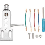 Resim Phono Headshell Kablolu Alüminyum Alaşımlı Evrensel Pikap Baş Kabuğu Yedek Gümüş (Yurt Dışından) 