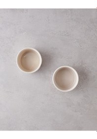 Resim English Home Soft Bloom Stoneware 2'li Fırın Kabı 10 10 Cm Krem Krem 