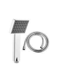 Resim Ahlez Quadro Duş Başlığı + Hortumu Duş Seti Krom 