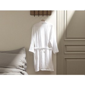 Resim Madame Coco Zoe Müslin Bornoz Born000000l-xl-beyaz 