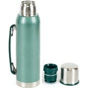 Resim Sunup Sn-22169 Paslanmaz Çelik Vakumlu Termos 12 Saat Sıcak 24 Saat Soğuk Termos 1000 ML Yeşil 