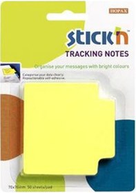 Resim Stıckn Trackıng Notes 70x70 MM Neon Sarı 50 Yaprak Not Kağıdı 4-2 