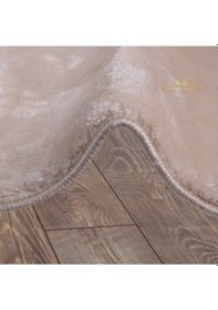 Resim Bonny Home Elite Vizon 100x100 Cm Yuvarlak Peluş Banyo Paspası Vizon 