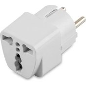 Resim Ata Elektronik 5 Adet Türkiye Elektrik Priz Ucu Amerikan Ingiliz Fiş Çevirici Beyaz Jak 