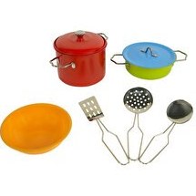 Resim Metal Yemek Pişirme Seti 8 Parça 