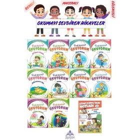 Resim 1 .sınıf Öğrencileri İçin Zevkle Okuyacağı 10 Lu Hikaye Seti - 5 Kitap Okuma Not Defteri Hediyeli 