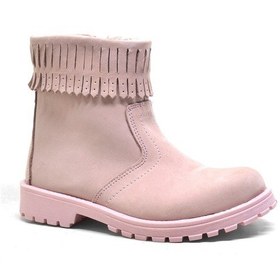 Resim Raker Chiron Hakiki Deri Pembe Fermuarlı Kız Çocuk Bot Çizme Pembe 