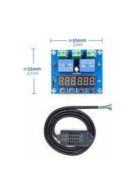 Resim Robizstore-Xh-M452 12V Sıcaklık Nem Kontrollü Dijital Termostat Kuluçka Pet 