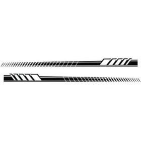 Resim Araba Oto Gövde Çıkartmaları Uzun Şerit Yan Etek Dekorasyon Vinil Çıkartmaları 