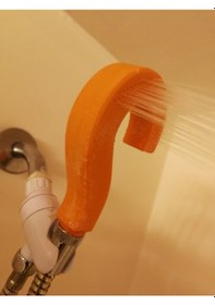 Resim Opencart Soru İşareti Şeklinde Oluşturulmuş Basit Duş Başlığı Sadece Plastik Aparattır 