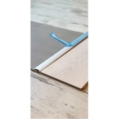 Resim Alüminyum Parke Kapı Altı Eşik Çıtası Kendinden Yapışkanlı Gri 