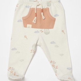 Resim Biorganic Teach Me Patikli Pantolon - Kiremit-Mint Yeşil / 6-9 Ay 