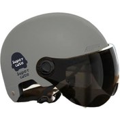 Resim Motosiklet Kask T Kısa Çay Lensi-gri Gri - 