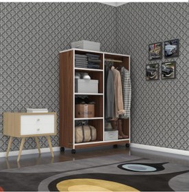 Resim Kenzlife giysi dolabı taci 120*090*30 cvz gardırop tekerlekli 