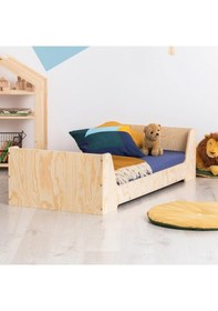 Resim Markaawm Markaawm Ahşap Montessori Karyola Pirate Çocuk Yatak Doğal Çam Akçaağaç 