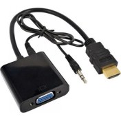 Resim Hq Speed HDMI To VGA Çevirici Adaptör Siyah 