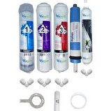 Resim Pemax Water Solutions Kapalı Kasa Su Arıtma Cihazlarına Uygun STD 5'li Pallas Mebran Gümüş İyonlu Tatlandırıcı Set 