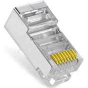 Resim Vcom Nm026 20Li Metal Rj45 8P8C Cat6-Utp-Rj45-3U Konnektör 