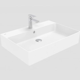 Resim Creavit VX270 Volga 50 70 Tezgah Üstü Lavabo Beyaz 