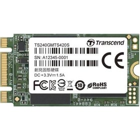 Resim Transcend TS240GMTS420S 240 GB 500/430MB/s 22x42 M2 Ultrabook SSD Harddisk 