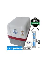 Resim Aqua Bella Su Arıtma Cihazı Kapalı Kasa 7 Aşamalı Tezgah Altı 